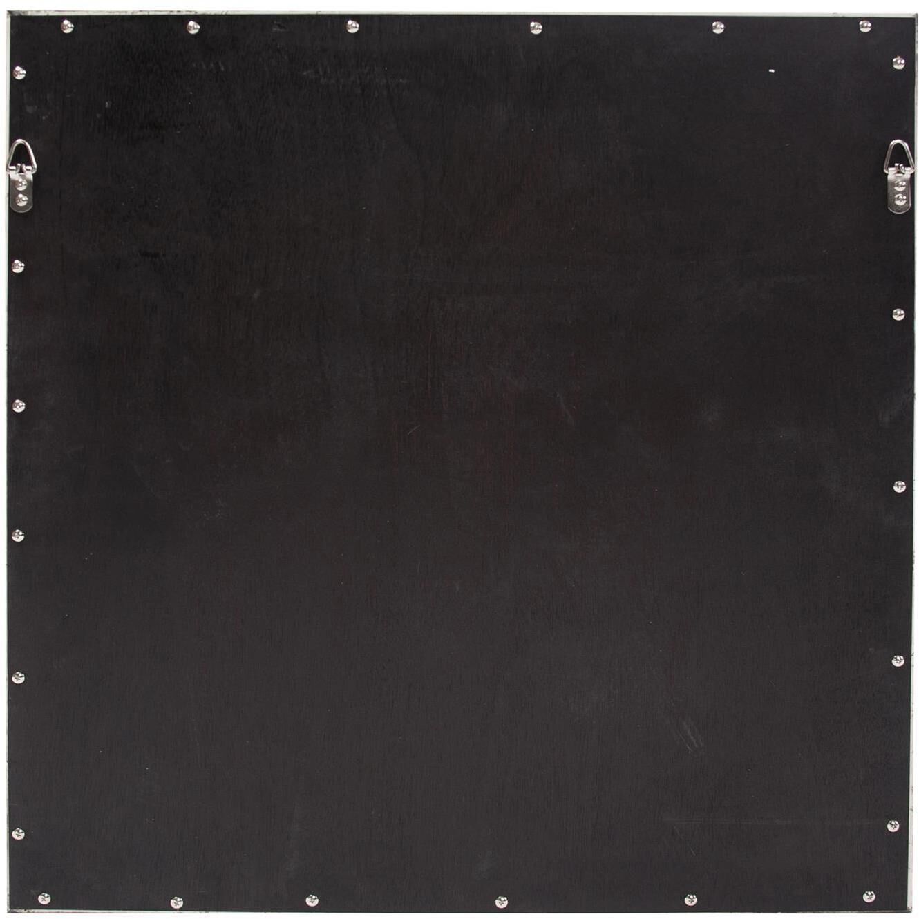 Magnolia Flower Gray Flower with Gold Accents Wood Wall Art