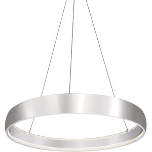 Halo LED 35.88 inch Brushed Silver Pendant Ceiling Light