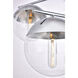 Eclipse 6 Light 36 inch Chrome Pendant Ceiling Light