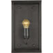 Royster 1 Light 13.75 inch Matte Black Outdoor Wall Sconce