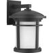Wish LED LED 13 inch Textured Black Outdoor Wall Lantern, Medium, Progress LED