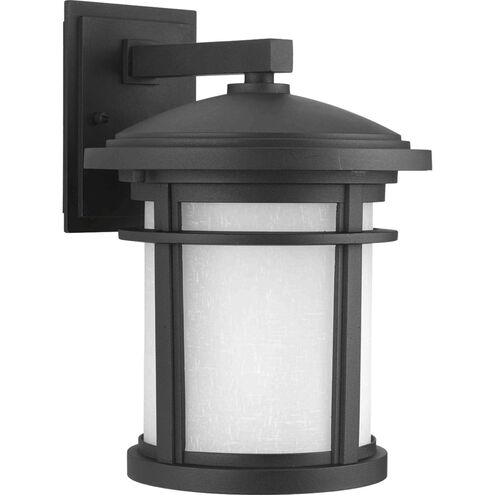 Wish LED LED 13 inch Textured Black Outdoor Wall Lantern, Medium, Progress LED