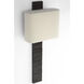 Anne-Marie Barton Fumar Tail Sconce Wall Light in Ridged Carbon