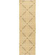 Sheffield Market 96 X 30 inch Dark Brown, Bright Yellow, Butter, Khaki Rug