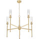 Esme 5 Light 32 inch Modern Gold Chandelier Ceiling Light