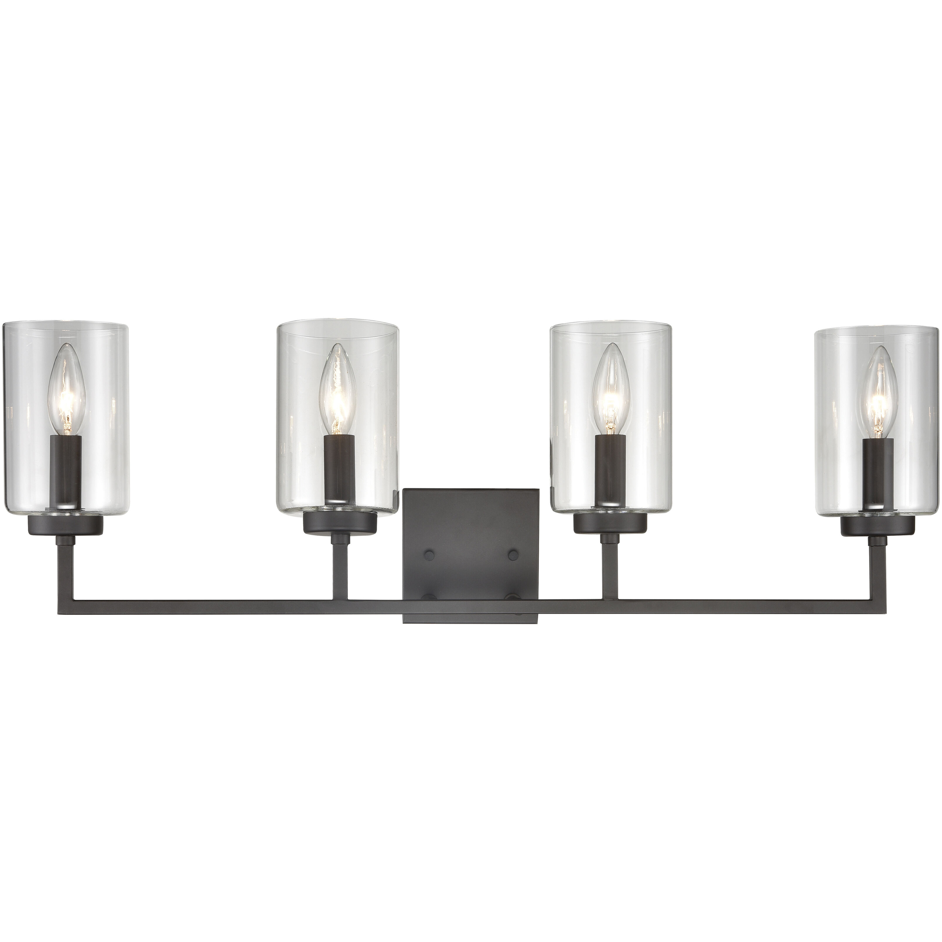 West End 4 Light 29.75 inch Oil Rubbed Bronze Vanity Light Wall Light