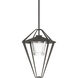 Stellar 1 Light 18.2 inch Coastal Natural Iron Outdoor Pendant/Semi-Flush, Large
