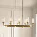 Homestead Vetivene 8 Light 18 inch Natural Brass Chandelier Ceiling Light, Vetivene