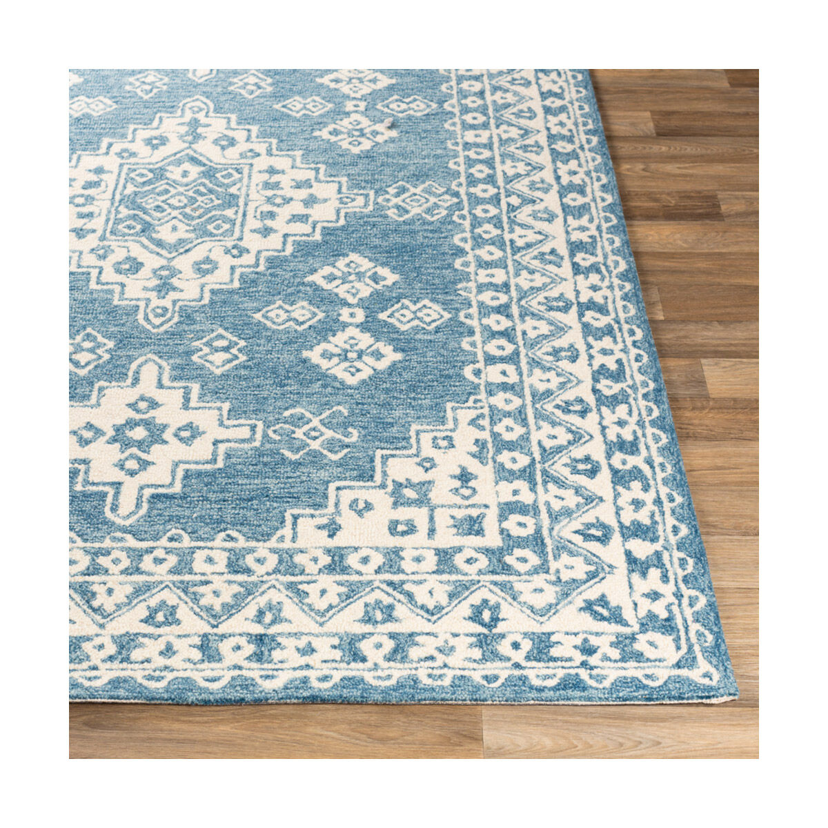 Granada 90 X 60 inch Pale Blue/Beige/Sky Blue Rugs