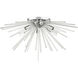 Utopia 6 Light 26 inch Polished Chrome Flush Mount Ceiling Light