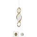 Signature Bijoux LED 5.9 inch Brushed Nickel Mini Pendant Ceiling Light