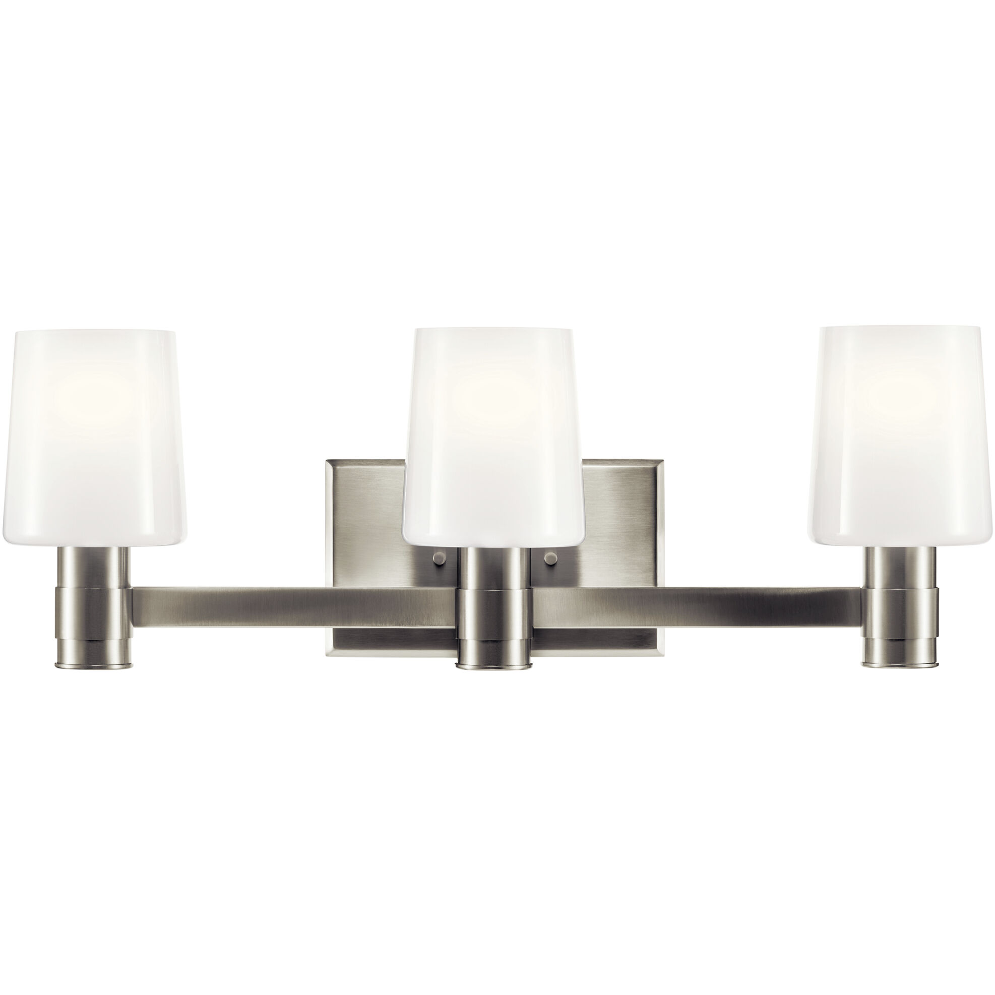 Adani 3 Light 24 inch Brushed Nickel Bath Bracket Wall Light, 3 Arm