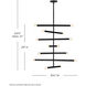Millie 14 Light 31.5 inch Black Chandelier Ceiling Light