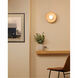 Ambiance Collection 1 Light 10 inch Carbon Matte Black with Champagne Gold Wall Sconce Wall Light