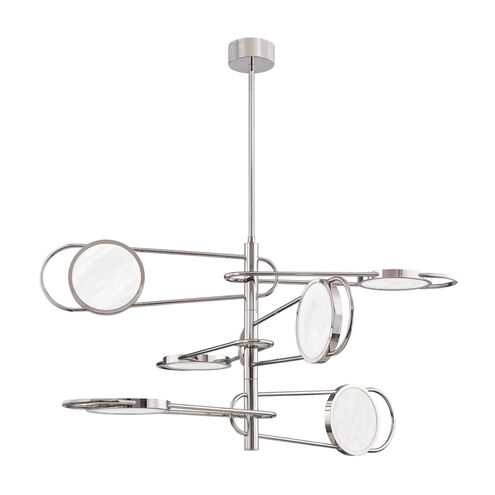 Jervis LED 49 inch Burnished Nickel Chandelier Ceiling Light