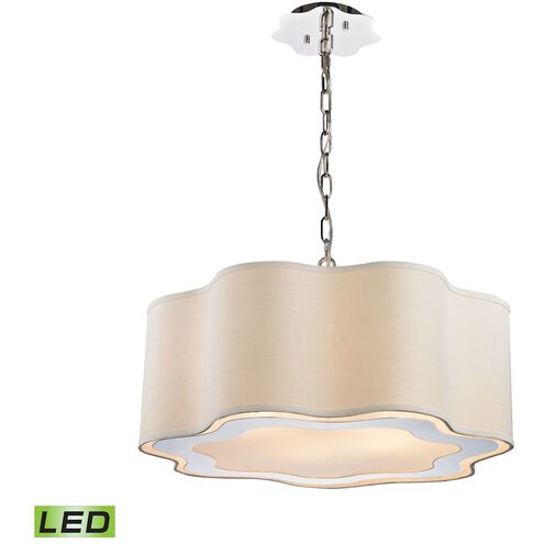Villoy LED 24 inch Polished Nickel Chandelier Ceiling Light