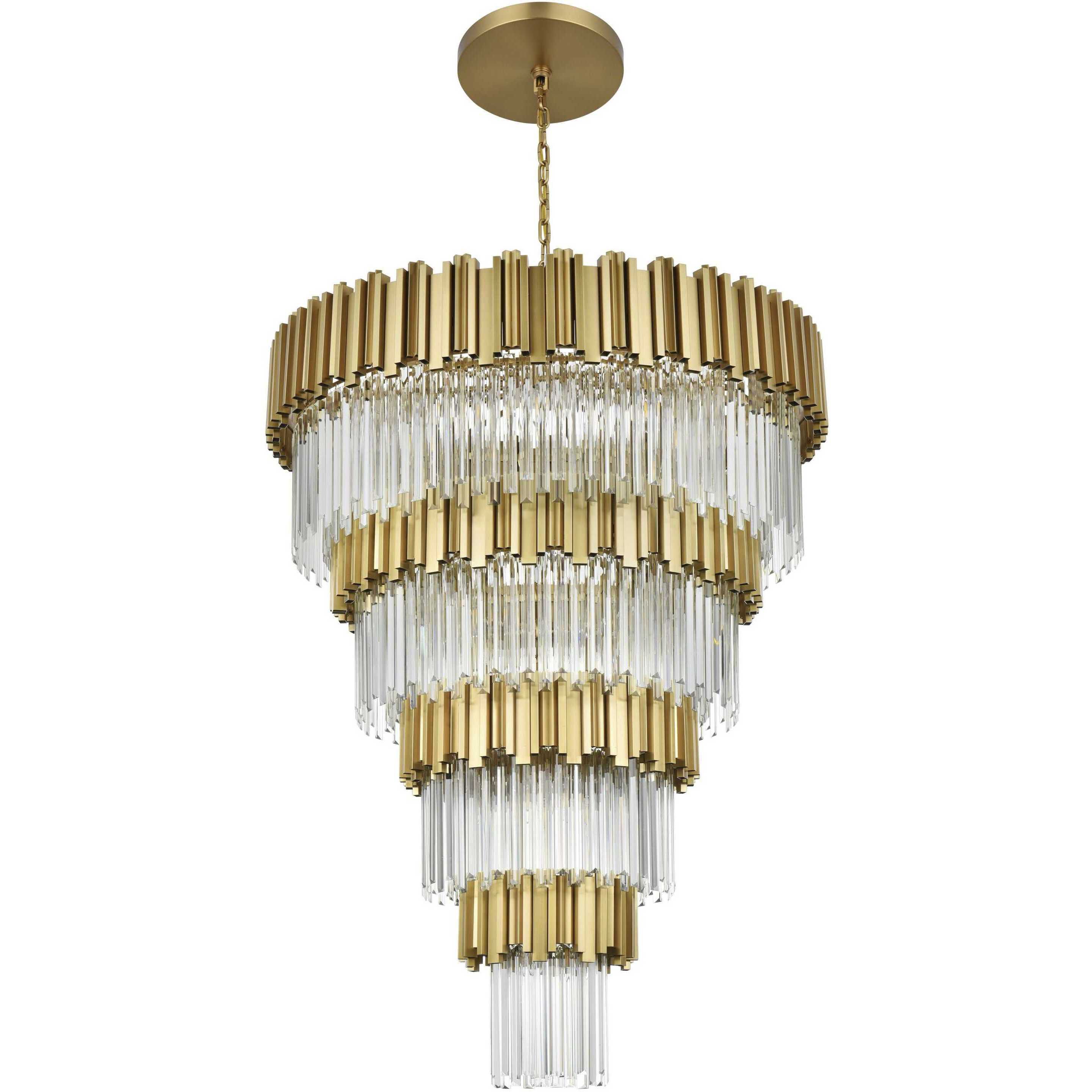 Willow 27 Light 40 inch Satin Gold Chandelier Ceiling Light