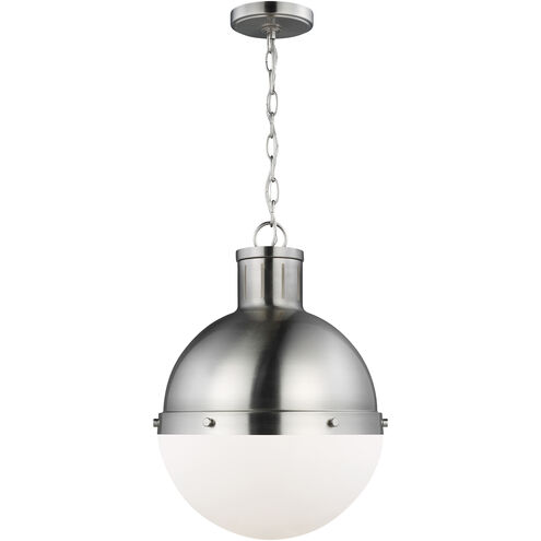 TOB by Thomas O'Brien Hanks LED 13.25 inch Brushed Nickel Pendant Ceiling Light