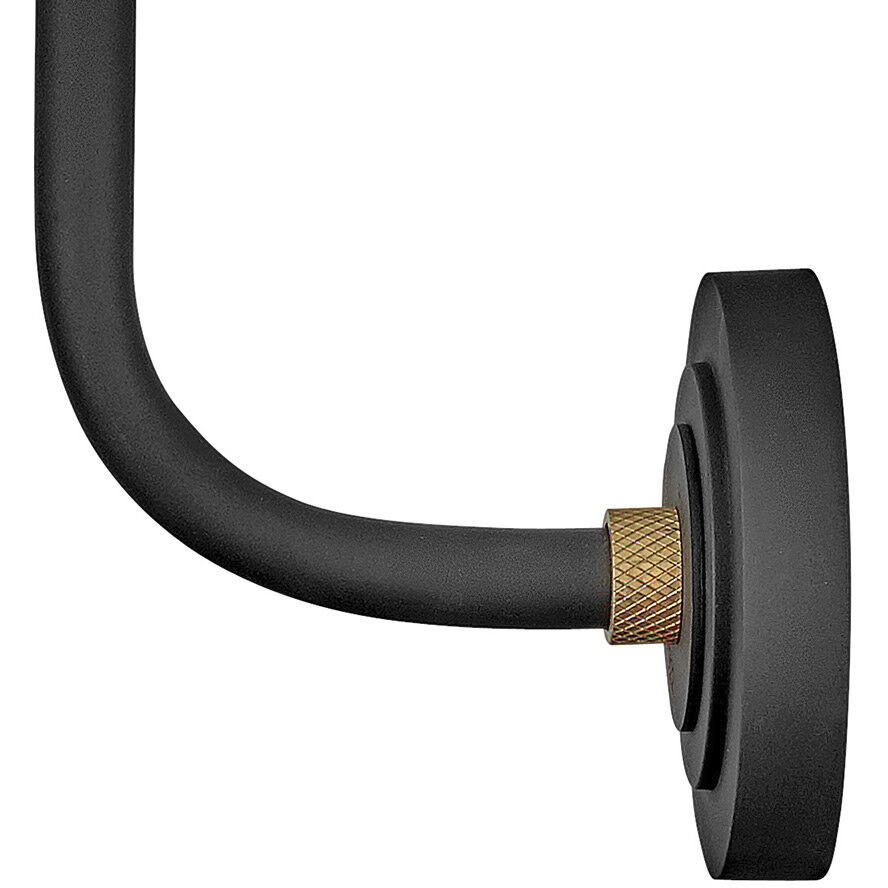 Foundry Classic Outdoor Barn Light in Textured Black, Gooseneck