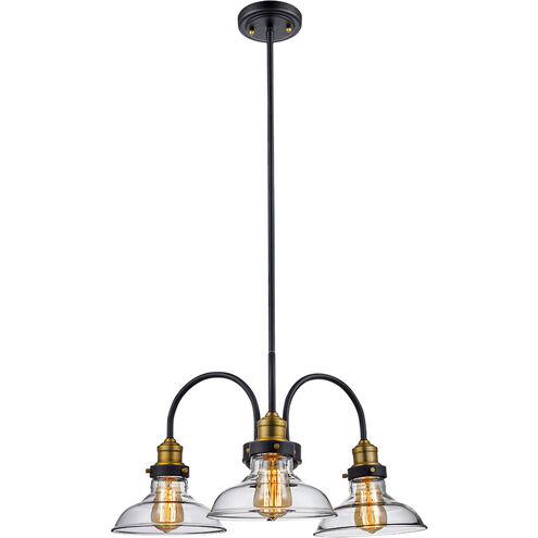 Jackson 3 Light 24 inch Rubbed Oil Bronze Pendant Ceiling Light