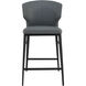 Delaney 39 inch Grey Counter Stool
