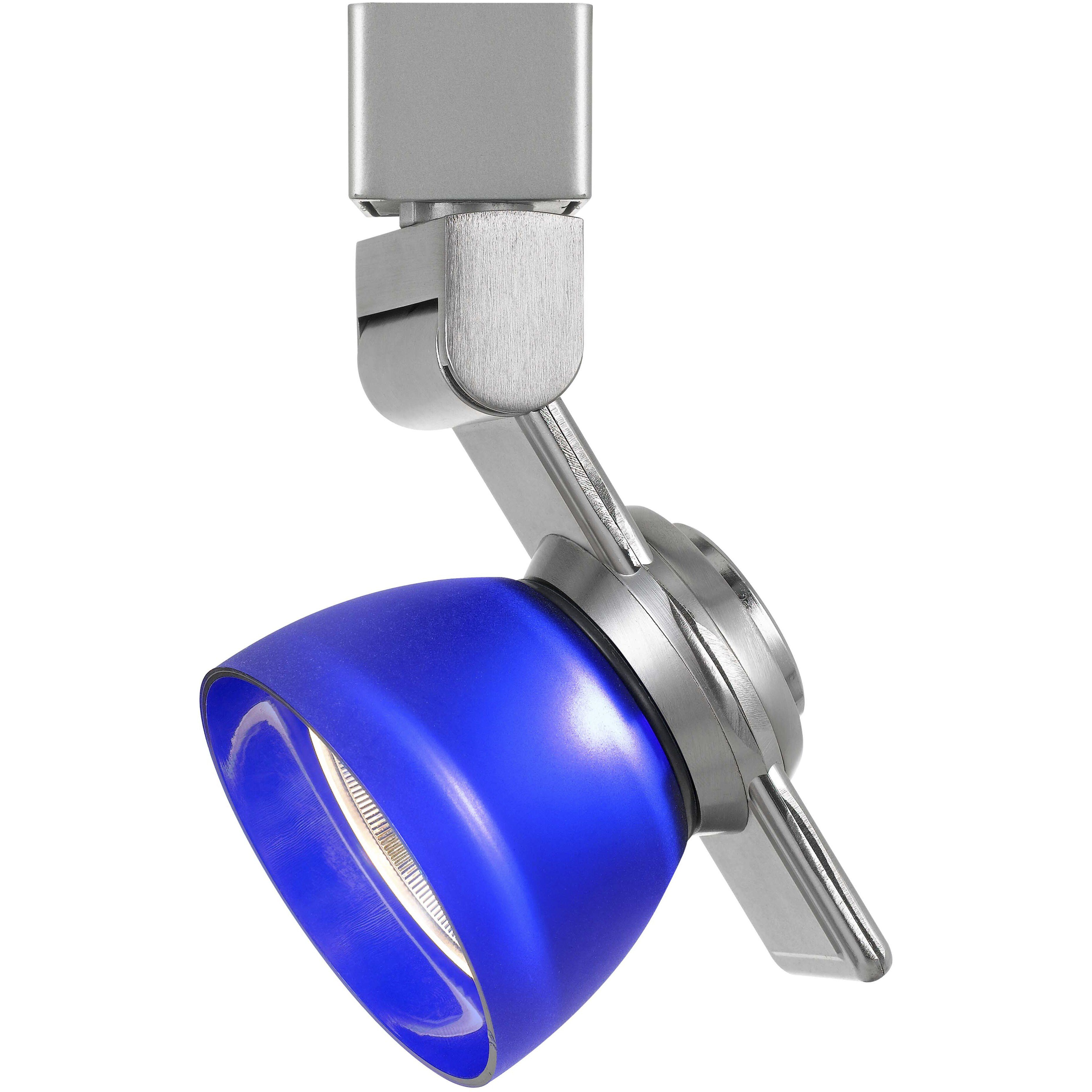 Signature 1 Light Brushed Steel Track Head Ceiling Light