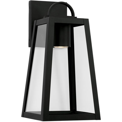 Capital Lighting Leighton LED 16 inch Black Outdoor Wall Lantern 943711BK-GL - Open Box