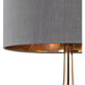 Sesto San Giovanni 19 inch 100.00 watt Gold Table Lamp Portable Light