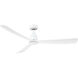 Kute 60 60 inch Matte White Fan-Uni