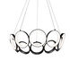 Oros LED 29.13 inch Black Chandelier Ceiling Light