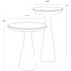 Chizu 25.5 X 14.75 inch White / Bronze Nesting End Tables, Set Of 2