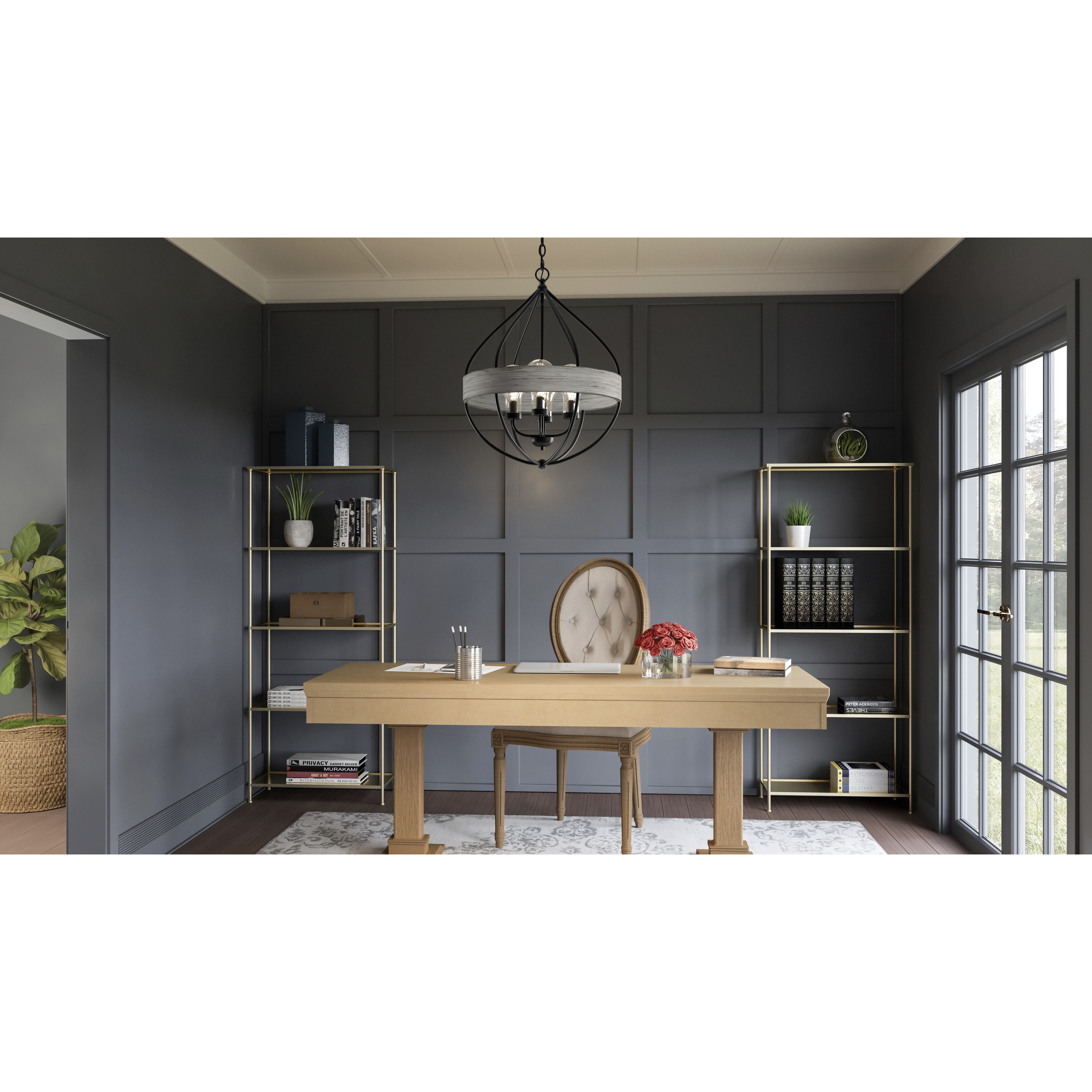 Tansy 4 Light 19.5 inch Matte Black Pendant Ceiling Light