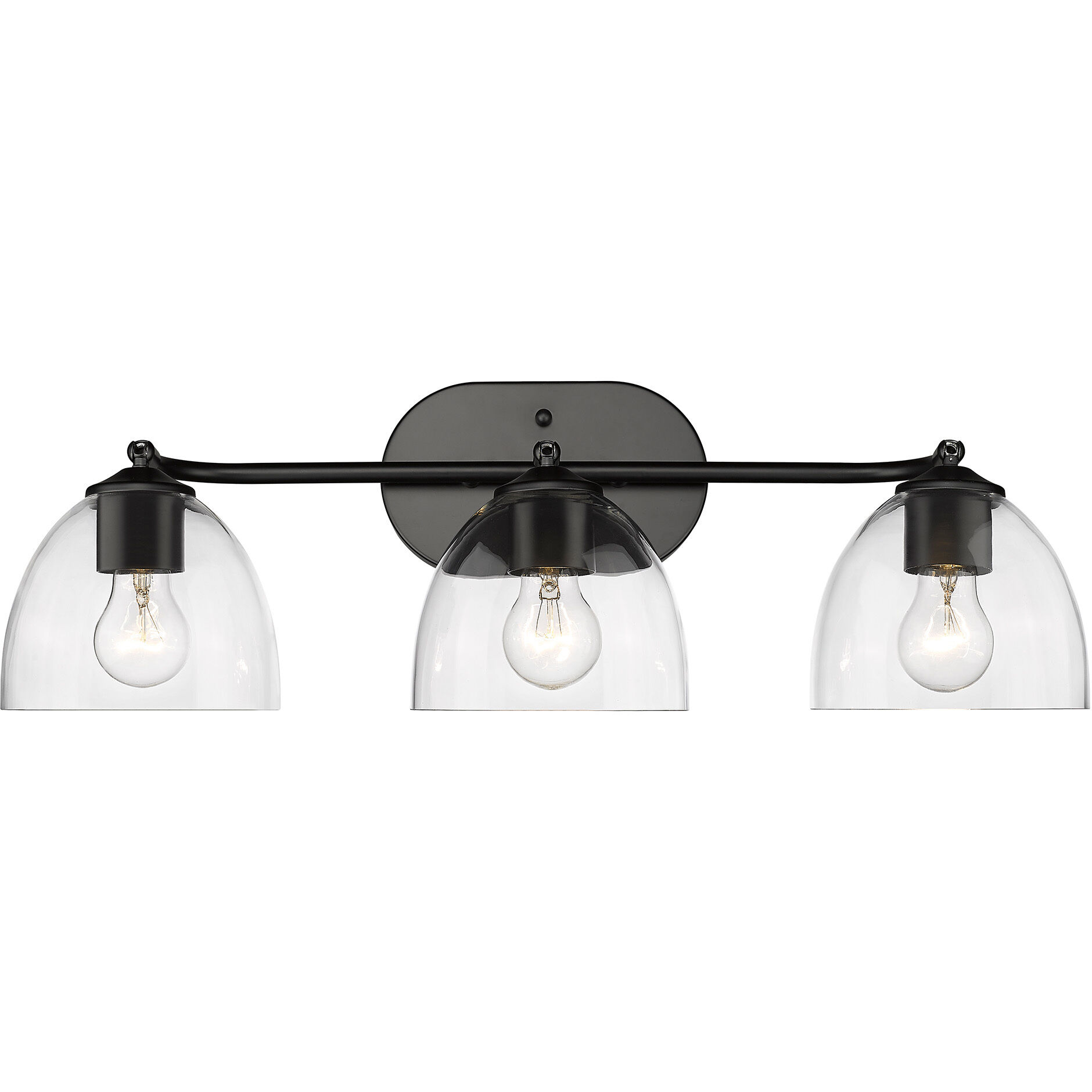 Roxie Vanity Wall Light in Matte Black