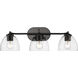 Roxie Vanity Wall Light in Matte Black