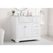 Franklin 36 X 22 X 35 inch White Bathroom Vanity Cabinet