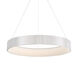 Corso LED 31.5 inch Brushed Aluminum Pendant Ceiling Light in 32in, dweLED