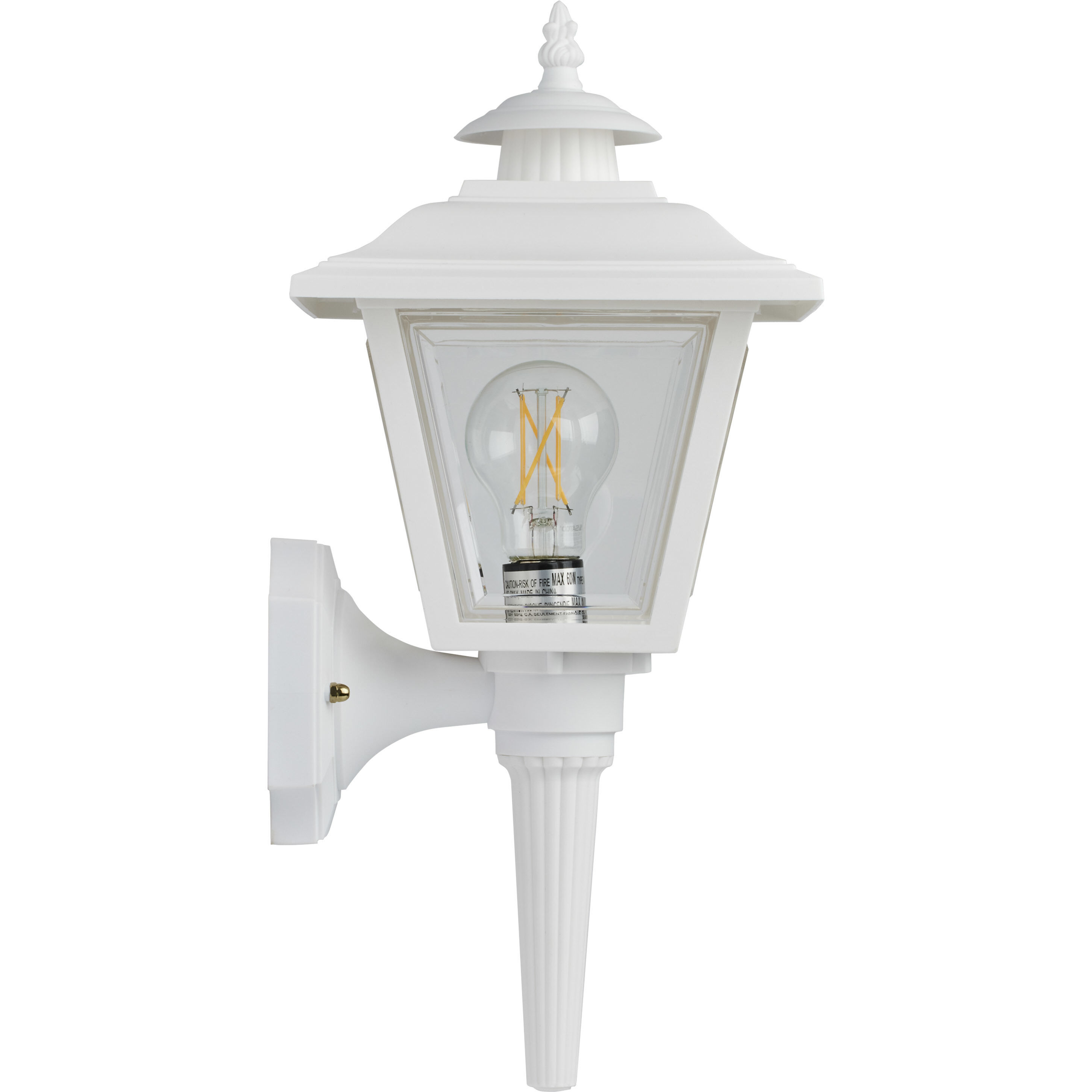 Brentwood 1 Light 17 inch White Outdoor Wall Lantern