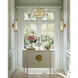 Lunaria 4 Light 31 inch Contemporary Silver Leaf Chandelier Ceiling Light, Small