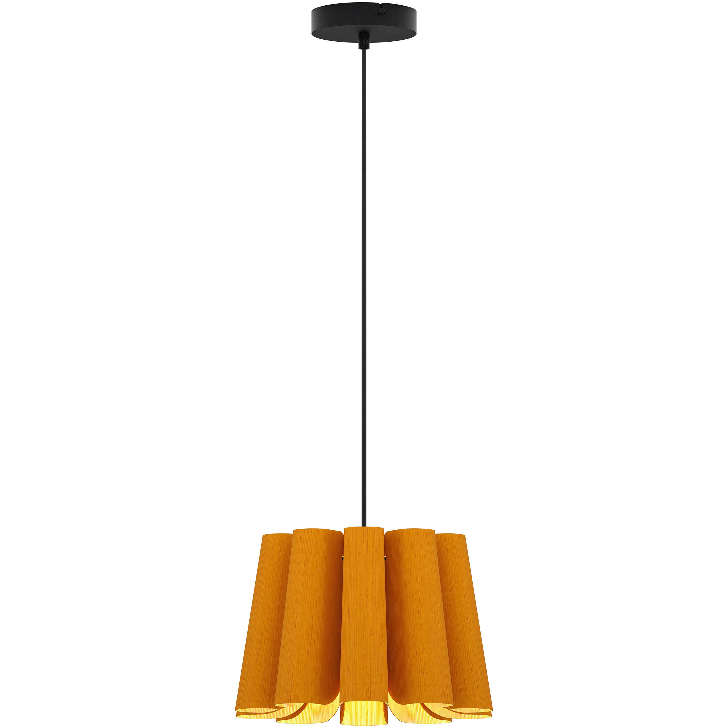 Renata 1 Light 11.8 inch Black Pendant Ceiling Light in Ocher/Ash, 12 in, WEP Collection