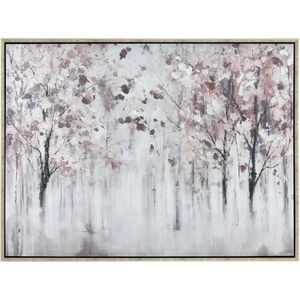 Norcross Forest White with Maroon and Antique Gold Framed Wall Art