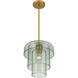 Velique 1 Light 11 inch Legacy Brass Pendant Ceiling Light