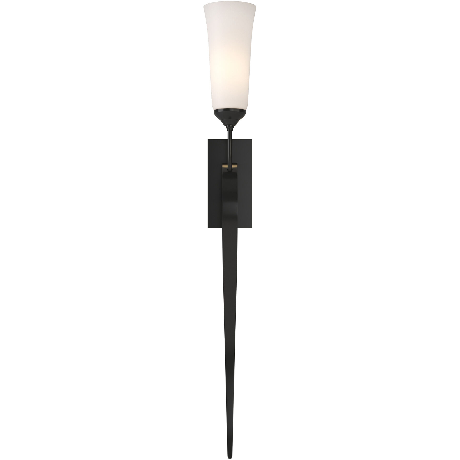 Sweeping Taper 1 Light 4.8 inch Black ADA Sconce Wall Light in Incandescent