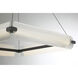 Neoness LED 34.25 inch Matte Black Chandelier Ceiling Light in Clear