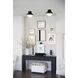 Oliver 1 Light 14 inch Black with Heritage Brass Indoor Flush Mount Ceiling Light