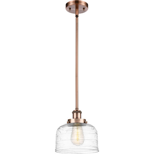 Ballston Bell 1 Light 8 inch Antique Copper Mini Pendant Ceiling Light