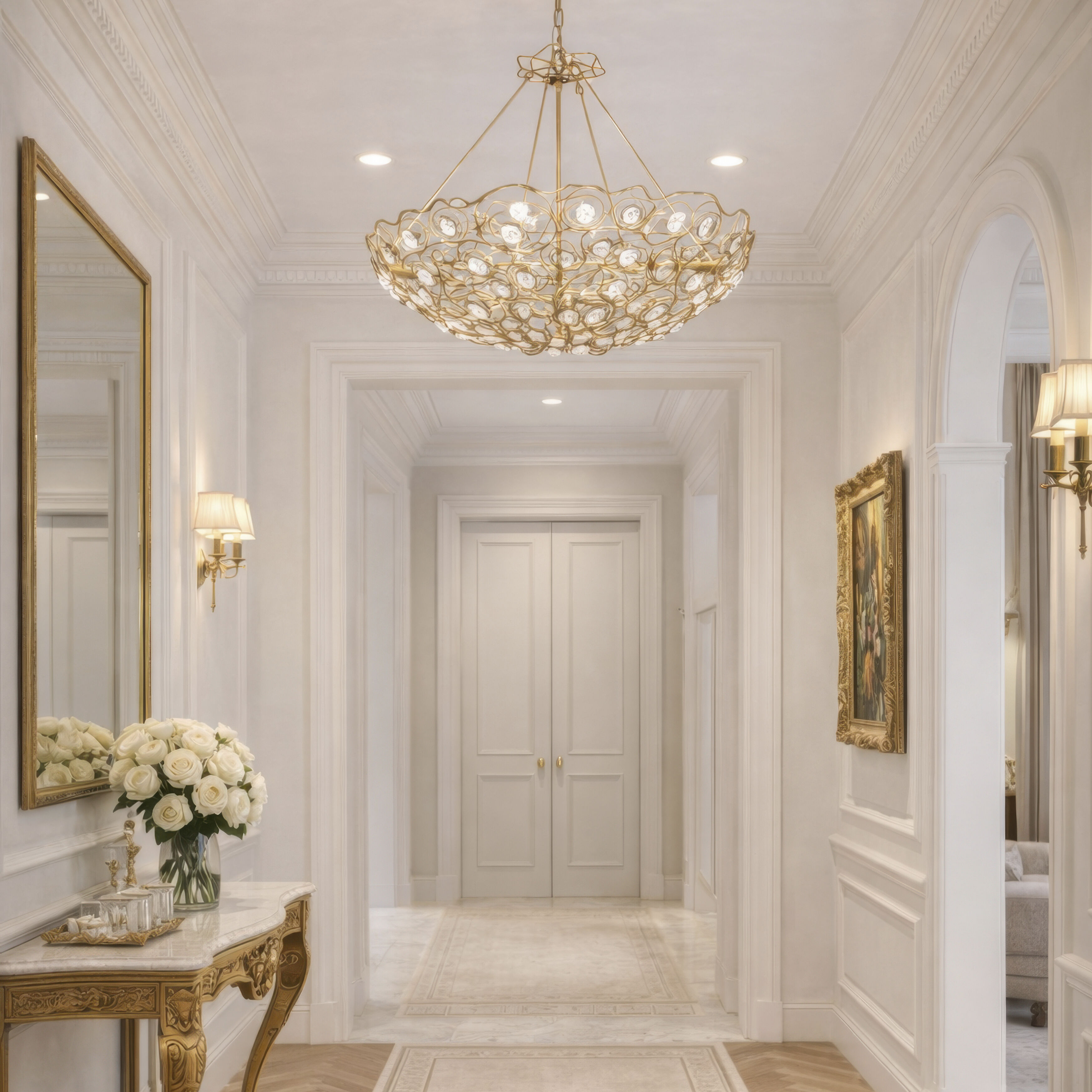 Ethereal Rose 10 Light 40 inch Havana Gold Ombre Pendant Ceiling Light