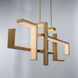 Jackal LED 7.75 inch Aged Brass Chandelier Ceiling Light