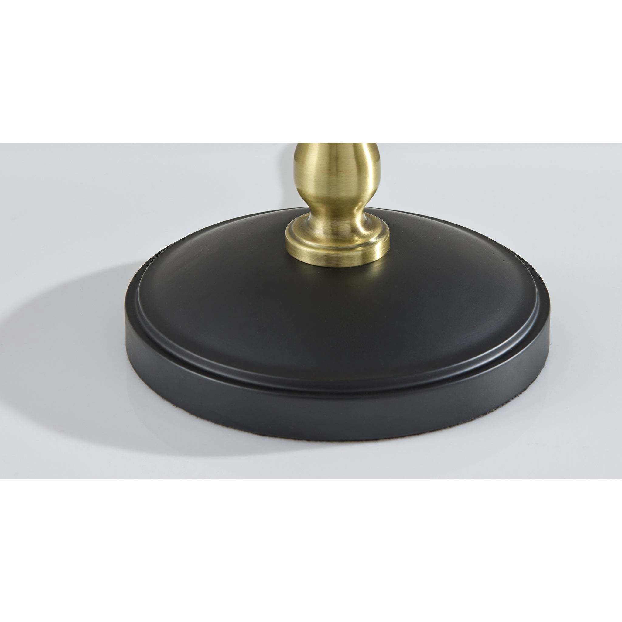 Elijah 27.5 inch 40.00 watt Black and Antique Brass Table Lamp Portable Light