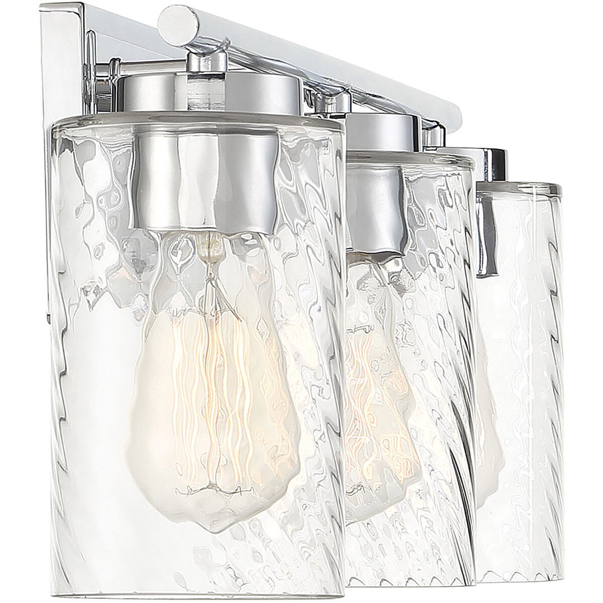 Transitional 3 Light 24 inch Chrome Bathroom Vanity Light Wall Light