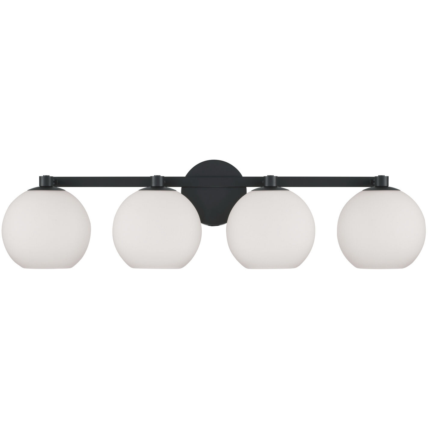 Ansley 4 Light 31 inch Matte Black Vanity Light Wall Light